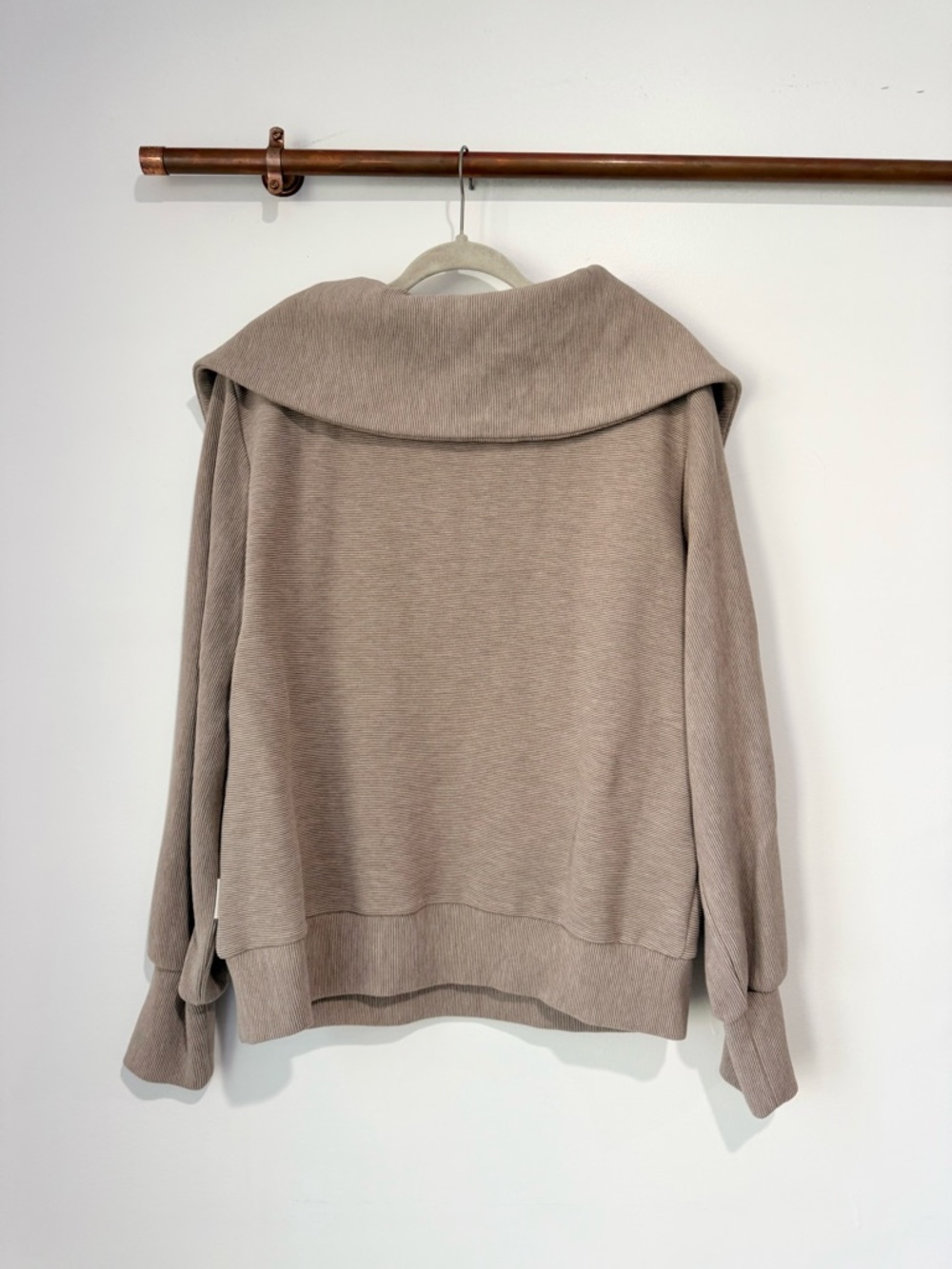 Varley Vine Half Zip Pullover Taupe Marl - Picture 5 of 6